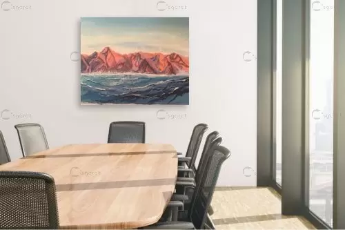 הרים וים – אילה ארויו | תמונה לקיר בסגנון מודרני