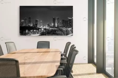 תל אביב בשחור לבן 2 - אורלי גור - תמונות אורבניות לסלון תמונות שחור לבן  - מק''ט: 339835