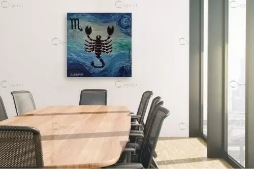 מזל עקרב – רוני רות פלמר | תמונה לקיר בסגנון מודרני