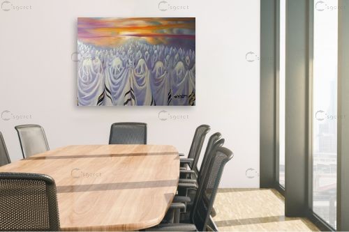 לבד ביחד – חיים בורוש | תמונה לקיר בסגנון מופשט