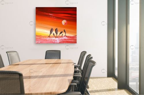 משפחה בתאילנד – איל מלק | תמונה לקיר בסגנון מופשט