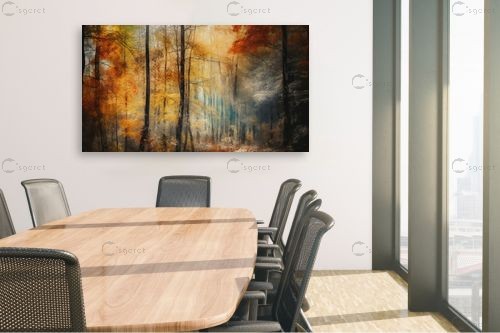 יער בשלכת – יניב גרינברג | תמונה לקיר בסגנון כפרי