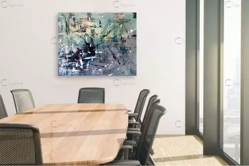 מופשט בצבעים – יעל ארט | תמונה לקיר בסגנון מודרני