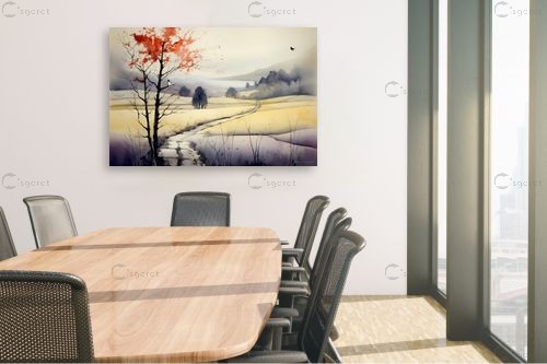 הדרך – יובל אמיר | תמונה לקיר בסגנון כפרי