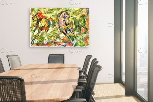 דהירה בטבע – בן רוטמן | תמונה לקיר בסגנון מודרני