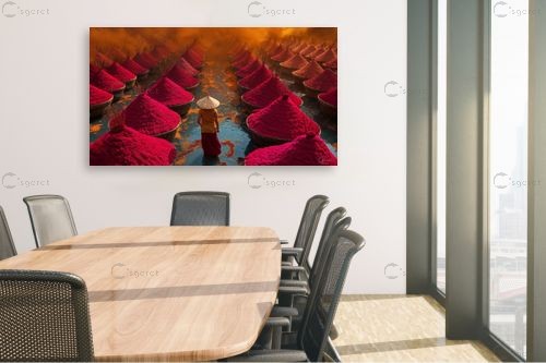 פנטזיית צבעים – יוסי גבעוני | תמונה לקיר בסגנון כפרי