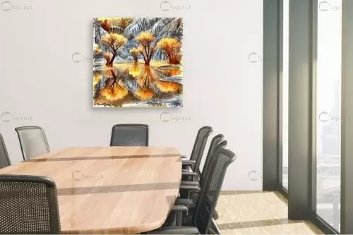 זהב בגן עדן – בן רוטמן לימיטד | תמונה לקיר בסגנון כפרי