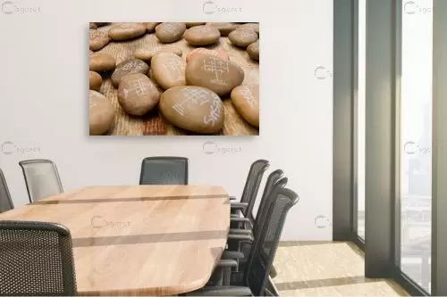 אבנים קדושות - ניר אלון - תמונות לחדר רחצה ספא  - מק''ט: 5283