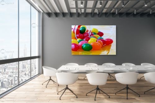 סוכריות צבעוניות 1 – אורלי גור | תמונה לקיר בסגנון מודרני