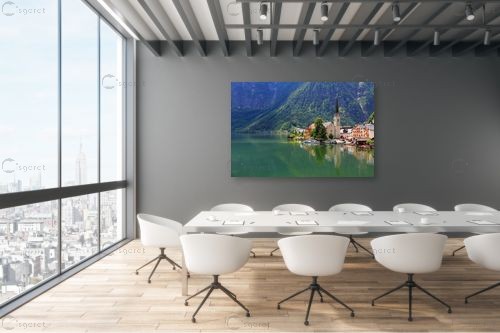 Hallstatt – ניקולאי טטרצ'וק | תמונה לקיר בסגנון כפרי