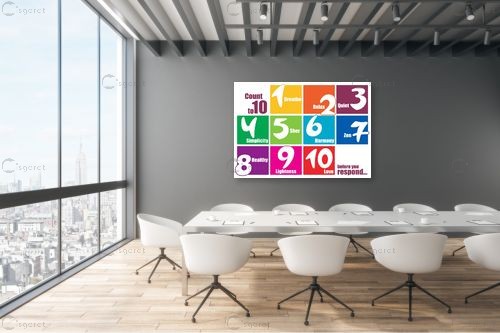 Funny Numbers – מסגרת עיצובים | תמונה לקיר בסגנון מודרני