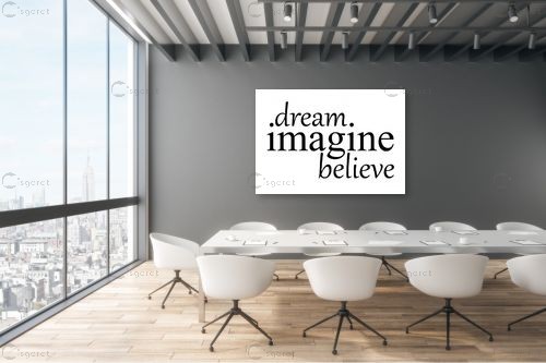 Dream imagine – מסגרת עיצובים | תמונה לקיר בסגנון מודרני