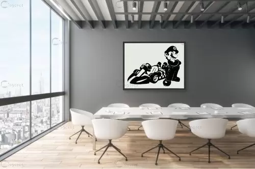 Mario Kart – מסגרת עיצובים | תמונה לקיר בסגנון מודרני