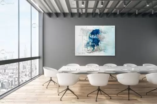 albero blue – ליה מלחי | תמונה לקיר בסגנון מופשט