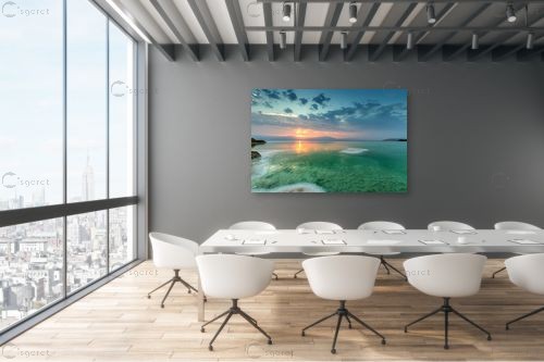 זריחה בים המלח – ניקולאי טטרצ'וק | תמונה לקיר בסגנון מודרני
