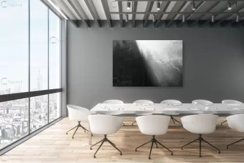 קרני שמש בערפל בוקר - אורי לינסקיל - נופים יפים  - מק''ט: 318235
