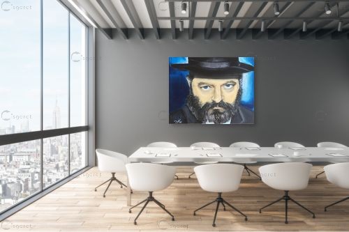 הרבי מלובביץ – אילה ארויו | תמונה לקיר בסגנון קלאסי