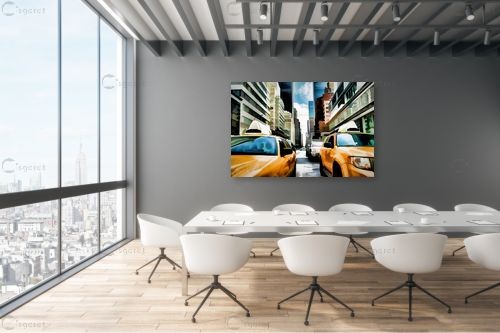 yellow cab – Artpicked | תמונה לקיר בסגנון מודרני