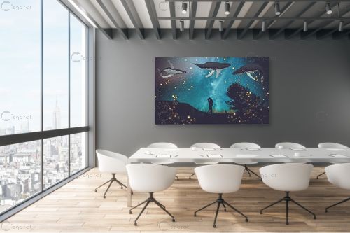 לויתנים – Artpicked | תמונה לקיר בסגנון סוריאליסטי