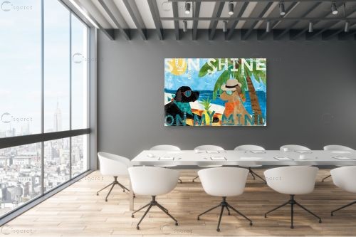 Good Vibes I – Veronique Charron | תמונה לקיר בסגנון מודרני