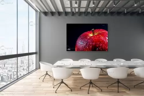 תפוח אדום - קובי פרידמן - תמונות למטבח כפרי תמונות תקריב מאקרו  - מק''ט: 429399