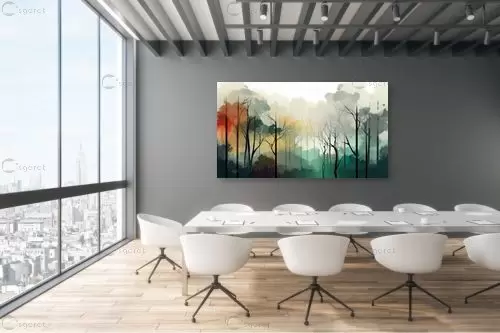 יער ירוק – יניב גרינברג | תמונה לקיר בסגנון מודרני