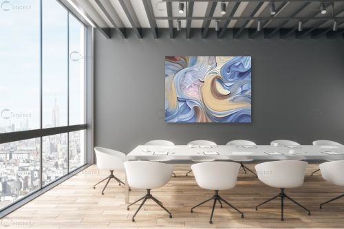 בתוך הצבעים 3 - שירי שילה - תמונות לסלון מודרני אבסטרקט רקעים צורות תבניות מופשטות  - מק''ט: 445633