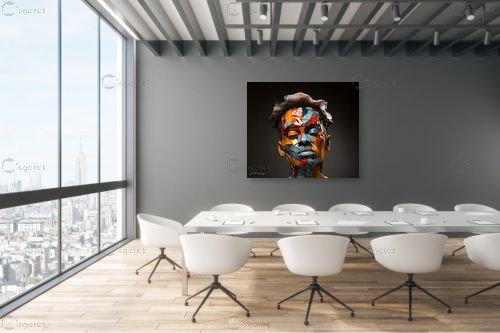 האדם המפוסל – אמיר וינברגר | תמונה לקיר בסגנון מודרני