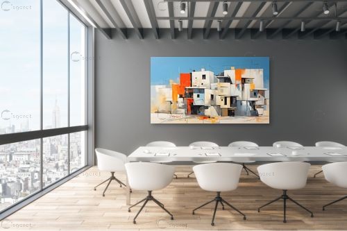 בתים בפרבר – אמיר וינברגר | תמונה לקיר בסגנון מודרני