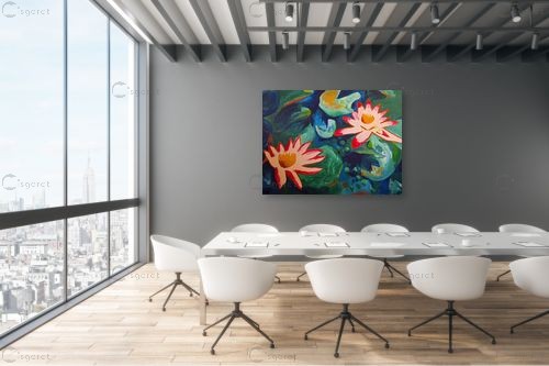 לוטוסים – אנה דבורקין | תמונה לקיר בסגנון מודרני