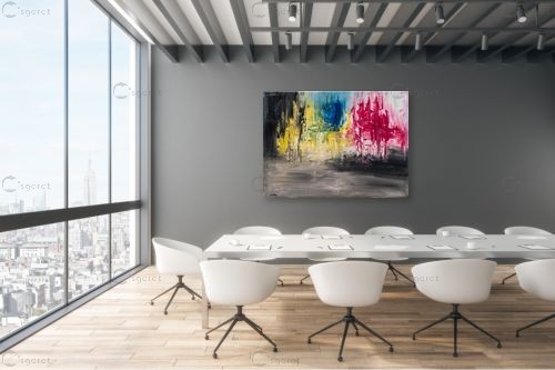 עיר נוזלת – שני חמו סודרי | תמונה לקיר בסגנון מודרני