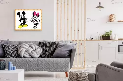Mickey and Minnie - מסגרת עיצובים -  - מק''ט: 241142