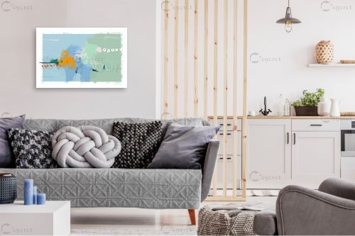 תיבת ההפתעות – איש גורדון | תמונה לקיר בסגנון מופשט