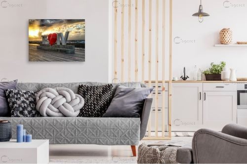 אוהבים את תל אביב – מתן הירש | תמונה לקיר בסגנון מודרני