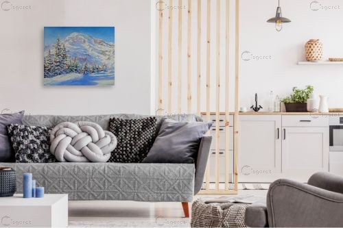 שלג – נטליה ברברניק | תמונה לקיר בסגנון כפרי