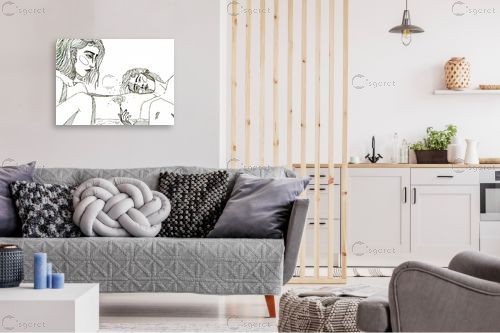 Pixelated skyline  – MMB Art Studio | תמונה לקיר בסגנון מודרני