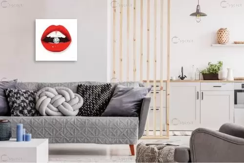 שפתיים חמות II – Mercedes Lopez Charro | תמונה לקיר בסגנון מודרני