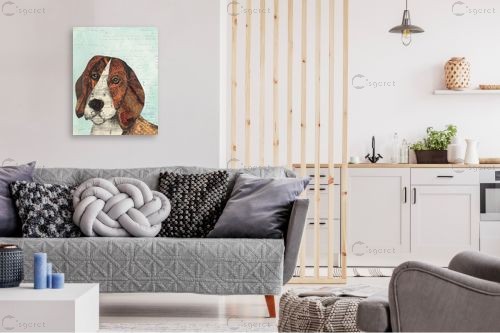 פה גזור הכלב I – Courtney Prahl | תמונה לקיר בסגנון כפרי