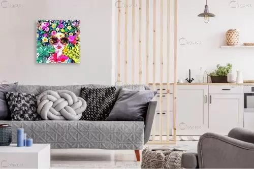 הסתכלות אופטימית – בן רוטמן | תמונה לקיר בסגנון פופ ארט