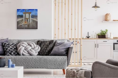 מקדש  ואריאל – חיים בורוש | תמונה לקיר בסגנון מודרני