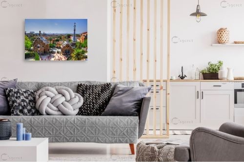 פארק גואל ברצלונה – מתן הירש | תמונה לקיר בסגנון אורבני