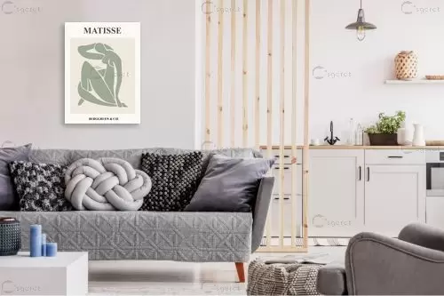 מאטיס 88 - אנרי מאטיס - תמונות לסלון רגוע ונעים סטים בסגנון גיאומטרי  - מק''ט: 464247