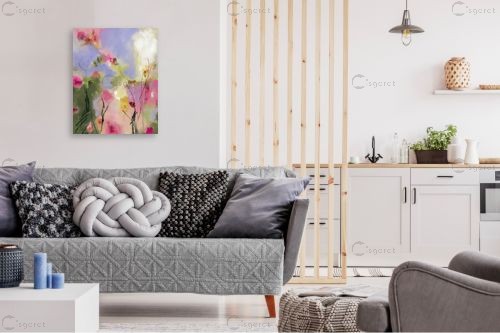 בחצר האחורית – איש גורדון | תמונה לקיר בסגנון מופשט