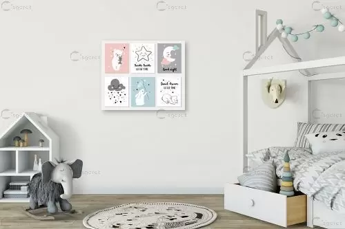 לילה טוב ילדים - Artpicked Modern - תמונות לחדרי ילדים חדרי ילדים  - מק''ט: 376413