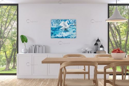 נוף חורפי – שולי חיימזון | תמונה לקיר בסגנון מופשט