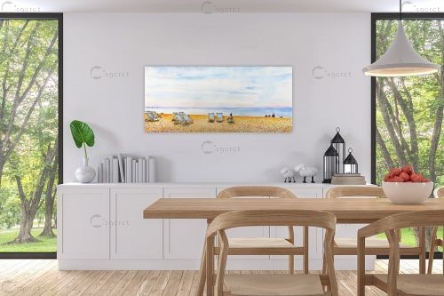 חוף ים בברייטון – חיה וייט | תמונה לקיר בסגנון מודרני