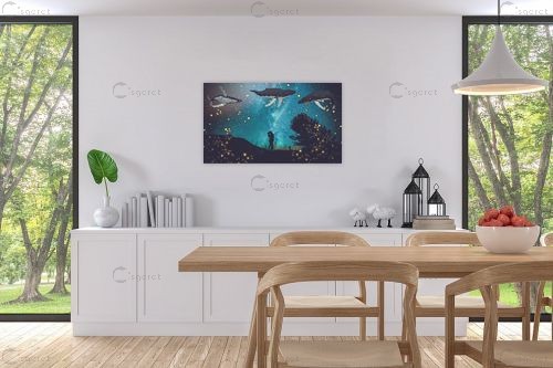 לויתנים – Artpicked | תמונה לקיר בסגנון סוריאליסטי