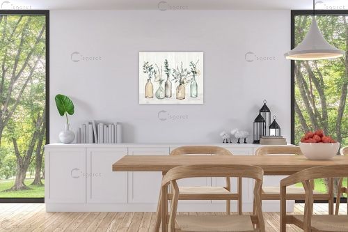 פרחים בקנקנים I – Anne Tavoletti | תמונה לקיר בסגנון מודרני