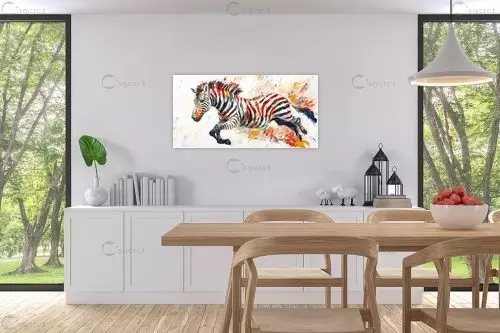 פרא בצבעים – יניב גרינברג | תמונה לקיר בסגנון מודרני