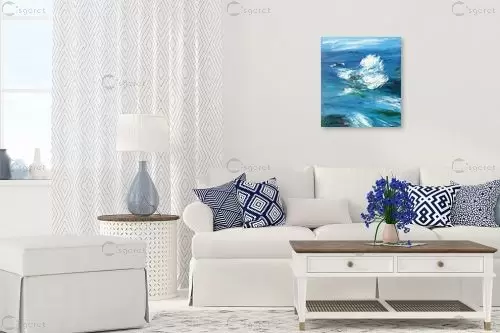 גלי הים - ורד אופיר - תמונות ים ושמים לסלון  - מק''ט: 217591